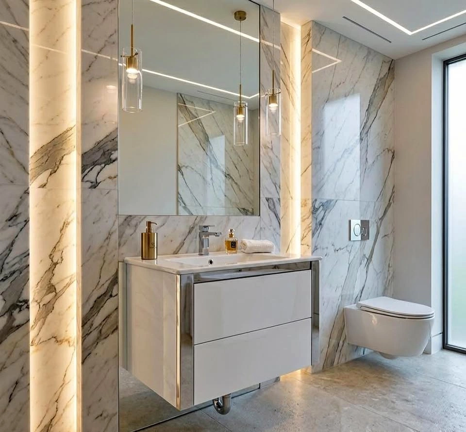 New DECORISTRA 24'' Ancona White Floating Vanity
