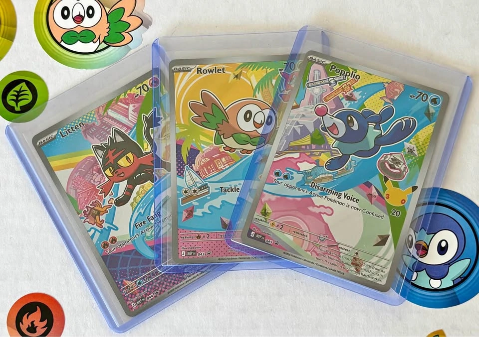 Pokemon First Partner Illustration Collection Alolan Starters Pr