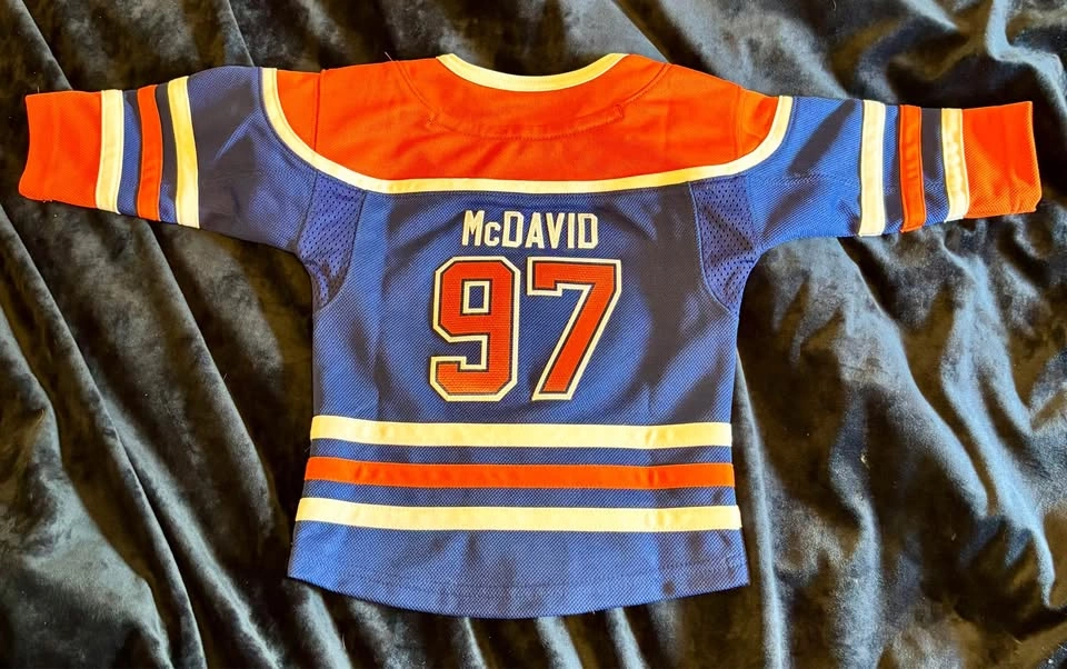 NHL Kids Infant Edmonton Oilers Connor McDavid Jersey Sz 12-24 M - photo 2