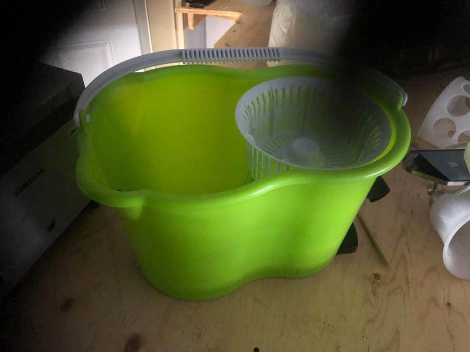 Microfibre spin floor mop with bucket New. - photo 2