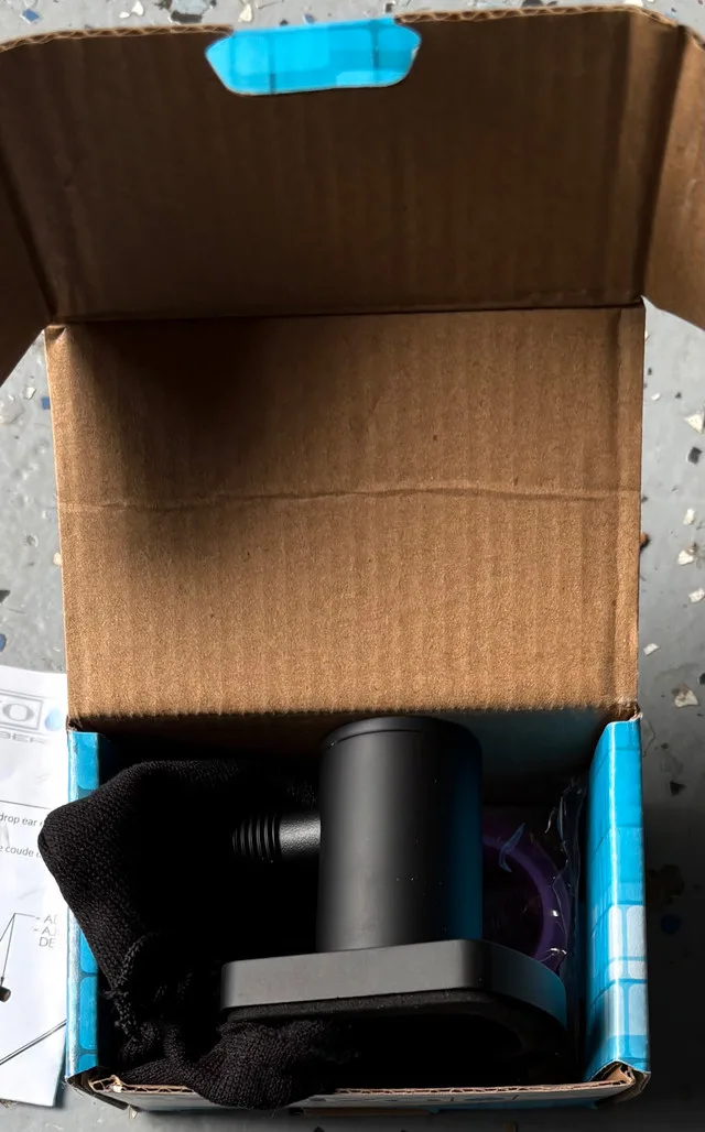 Tenzo Matte Black Wall Elbow image indicator(2)