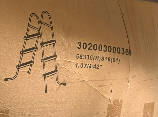 NEW BESTWAY 42 IN FLOWCLEAR POOL LADDER 58335 thumbnail