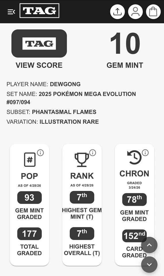 Dewgong Phantasmal Flames TAG 10 - photo 2