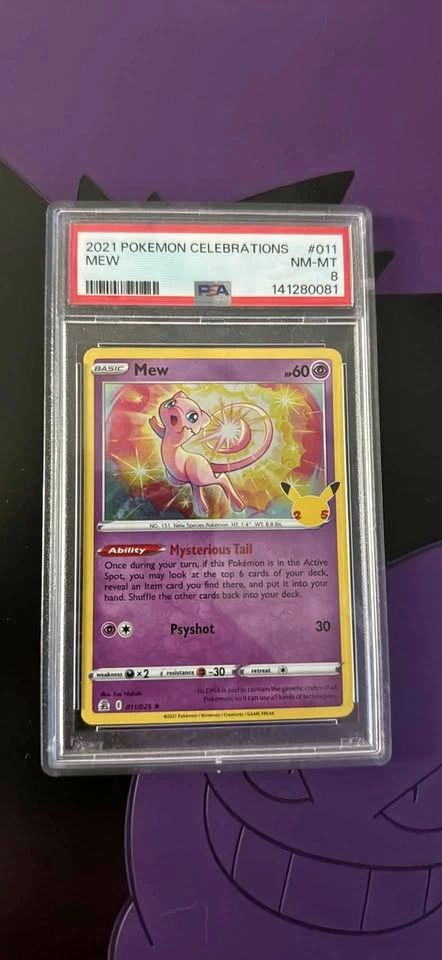 2021 Pokemon Celebrations Mew #011 PSA 8