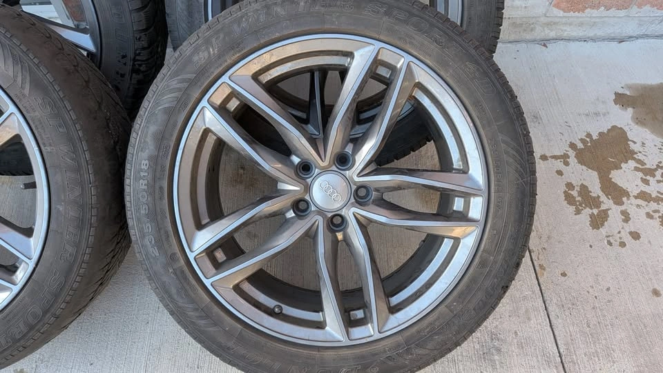 18" OEM Audi Q3 S-Line Gunmetal Grey Wheels - Set of 4 (5x112) - photo 2