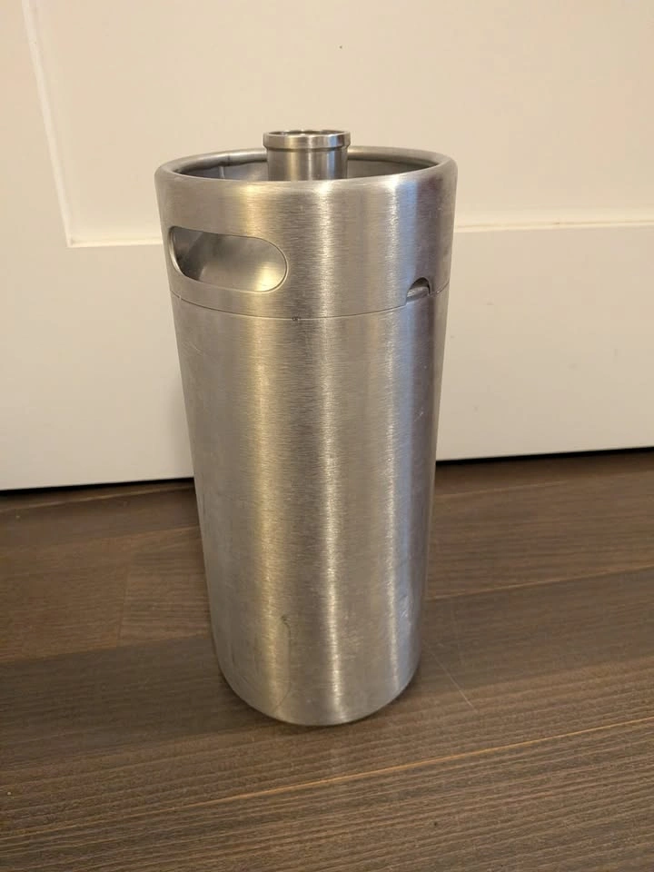 2x 1 Gallon Stainless Steel Mini Kegs