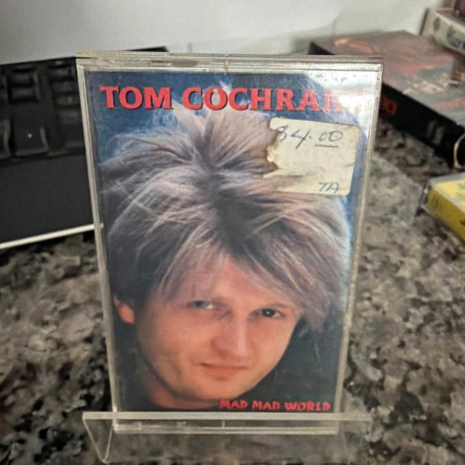 Tom Cochrane Mad Mad World Cassette Tape Good Condition