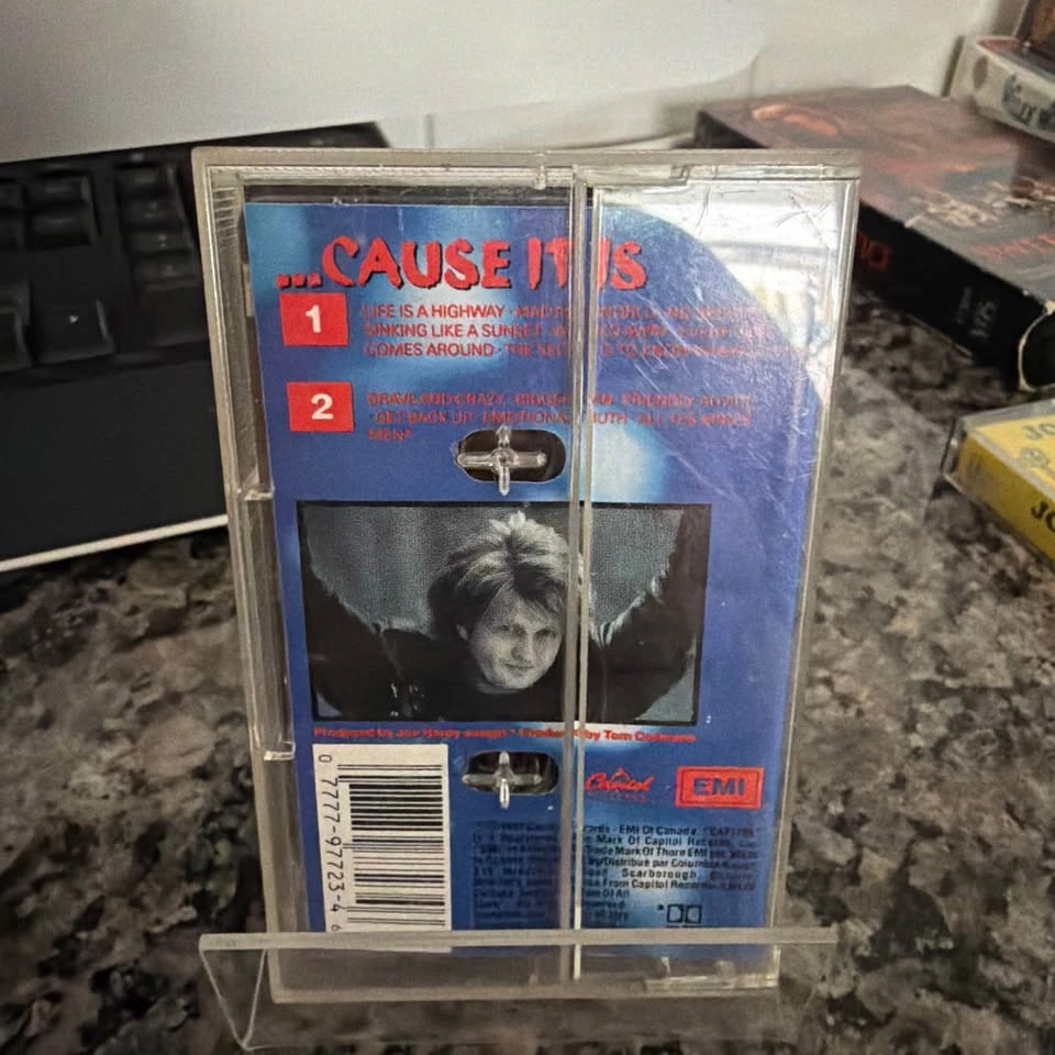 Tom Cochrane Mad Mad World Cassette Tape Good Condition - photo 2