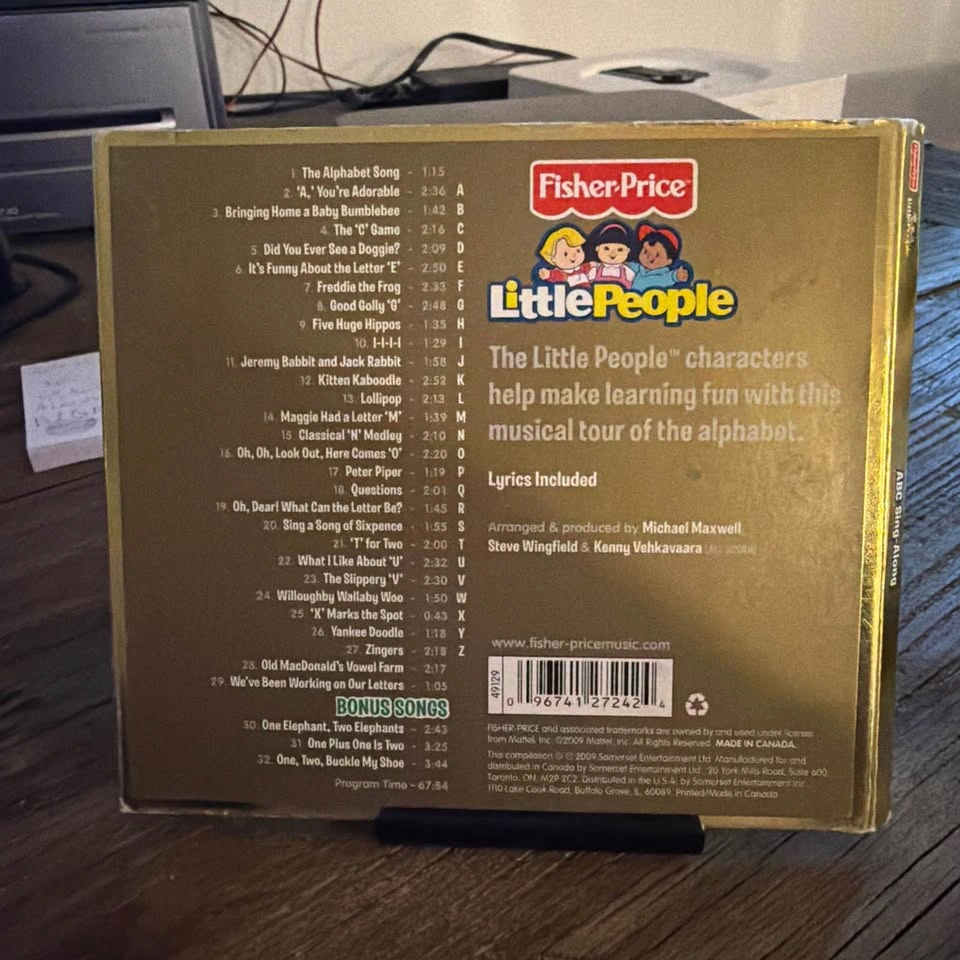 Fischer Price Little People ABC Sing-A-Long CD - photo 2