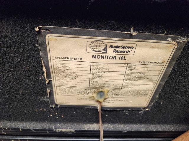 Vintage Audio Sphere Research Monitor 18L Speakers - photo 2