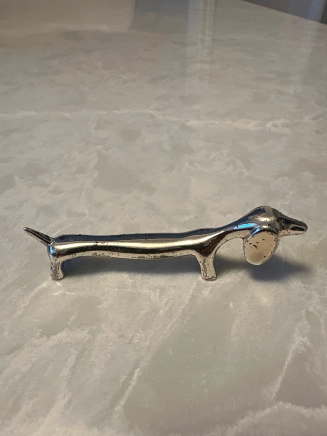 Silver Plated Knife Rests - 6 pcs (3 Cats, 3 Dogs) - photo 2