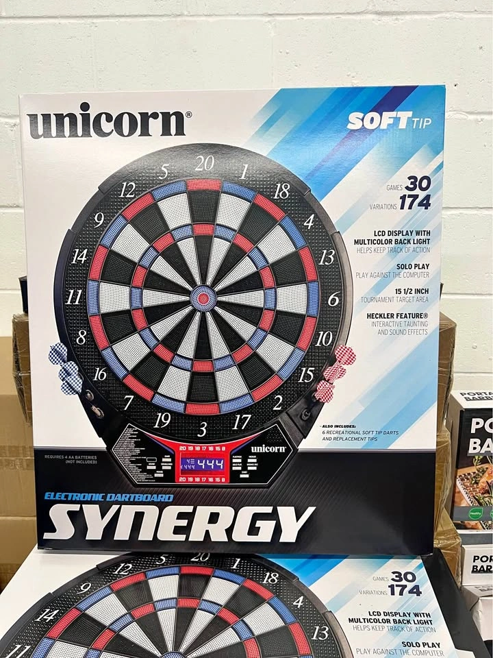 Unicorn Synergy Soft Tip Electronic Dartboard New