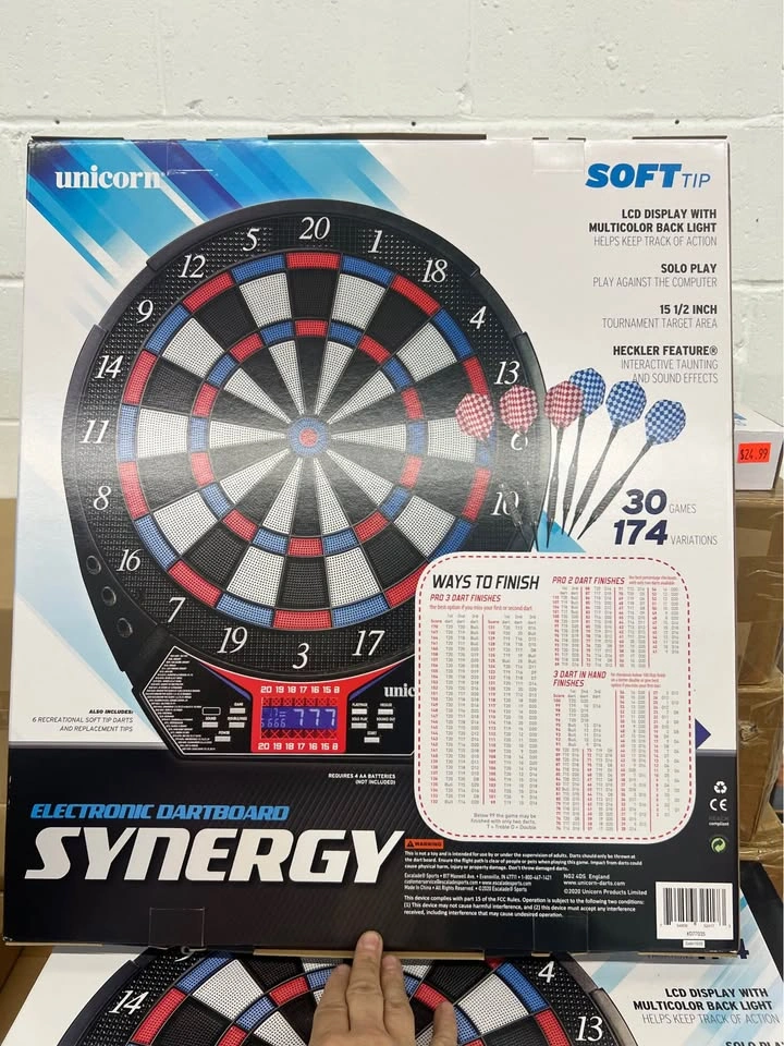Unicorn Synergy Soft Tip Electronic Dartboard New - photo 2