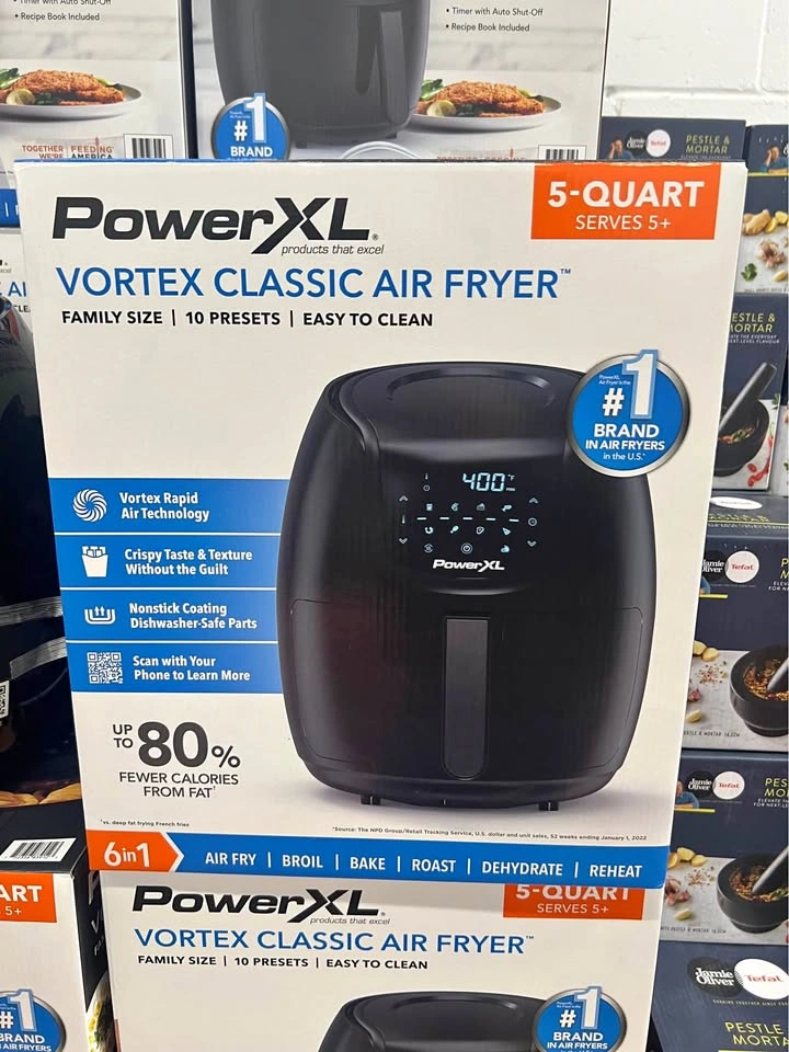 PowerXL Vortex Classic Air Fryer 5-Quart 6-in-1 New