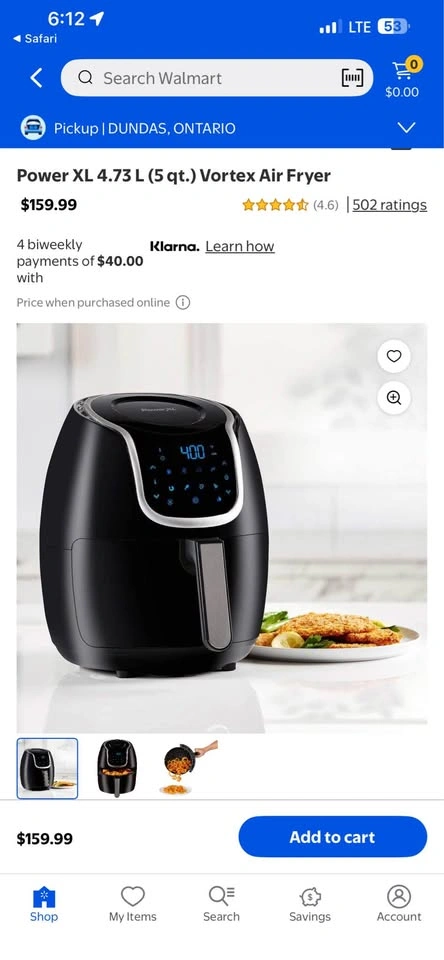 PowerXL Vortex Classic Air Fryer 5-Quart 6-in-1 New - photo 2