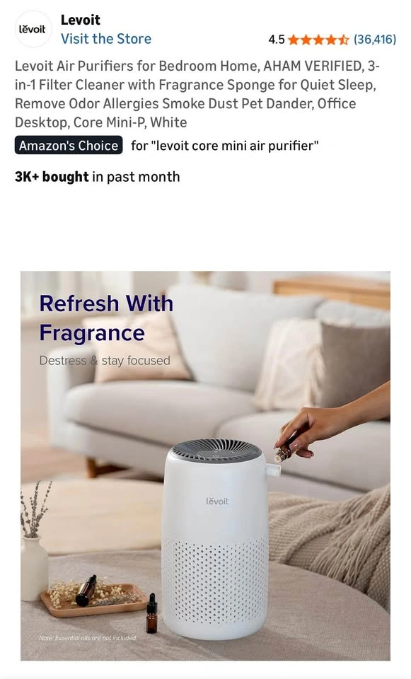 Levoit Core Mini Air Purifier - photo 5