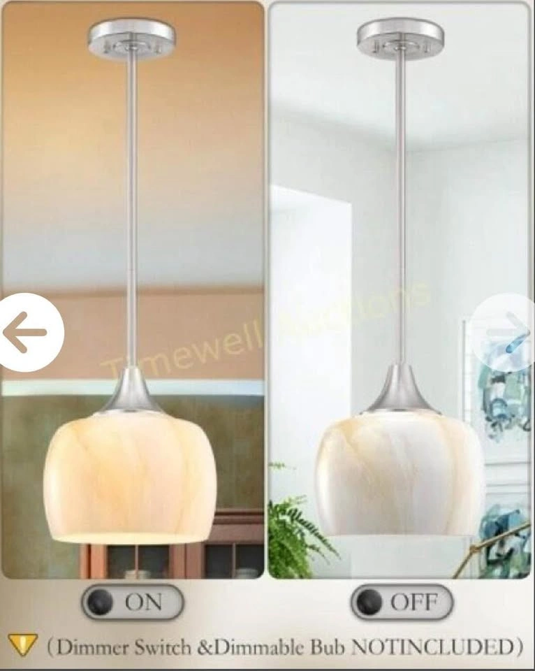 Alabaster Glass Pendant Lights (3 pack) BNIB - photo 3