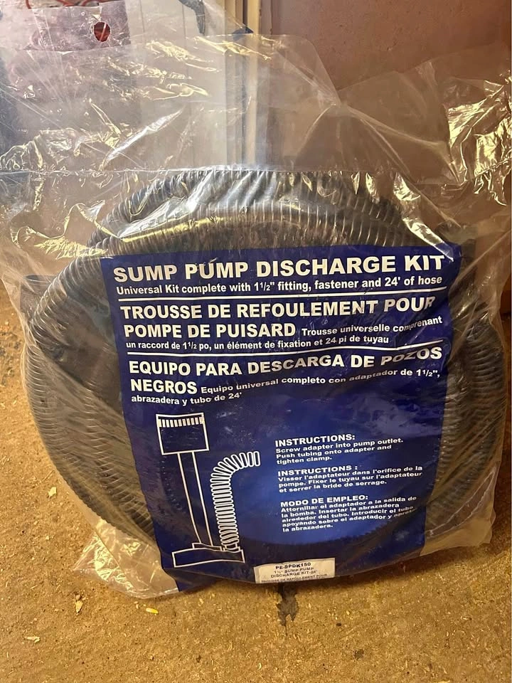 Sump Pump Discharge Kit