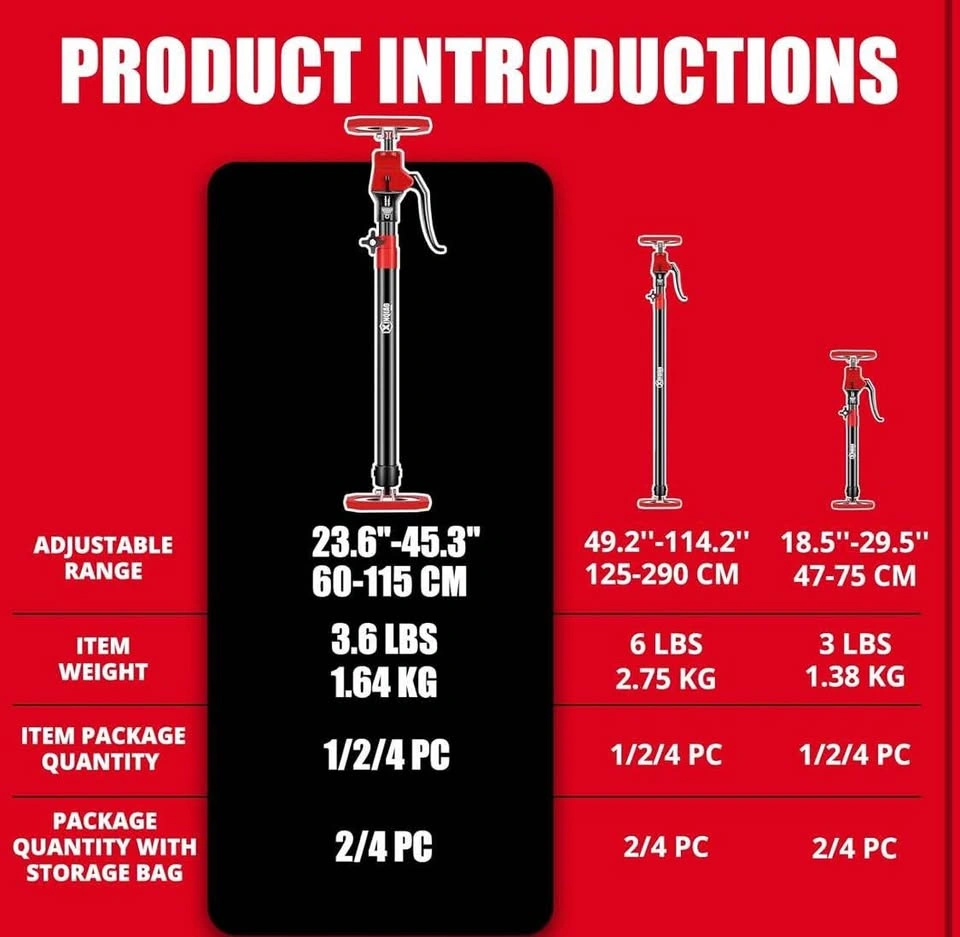 Third Hand Tools Adjustable Support Poles (4 pack) - photo 2