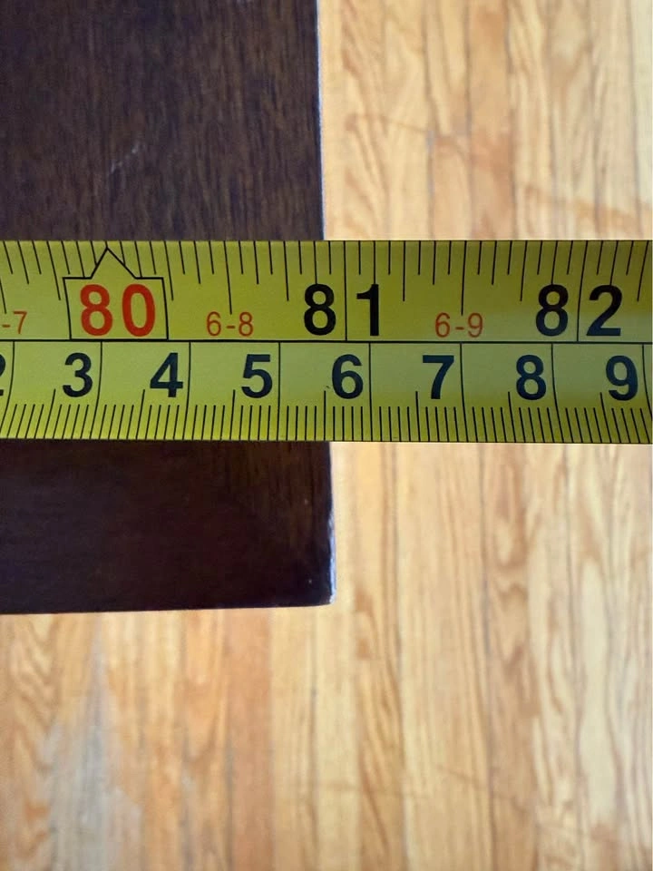 Dark wood extendable dining table glass inserts - photo 3
