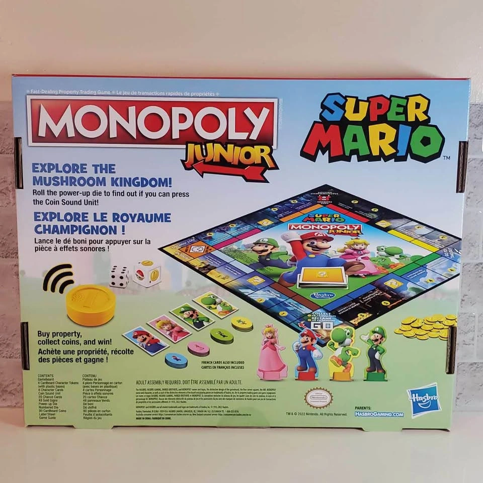 New Monopoly Junior Super Mario Edition w/sound dice - photo 2