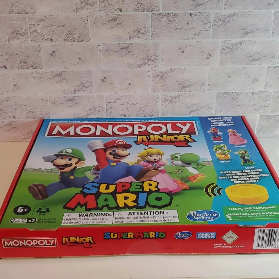 New Monopoly Junior Super Mario Edition w/sound dice - photo 5