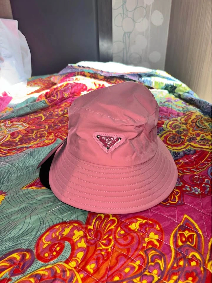 Pink Prada Bucket Hat