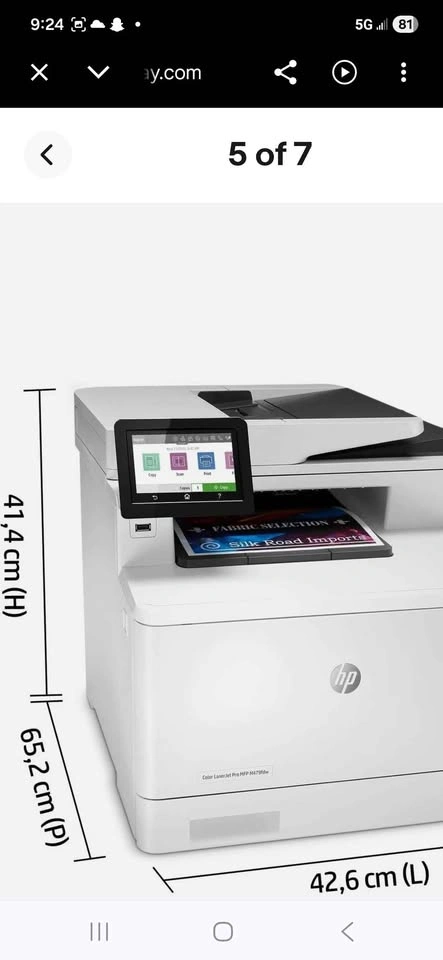 HP Color LaserJet Pro MFP M479fdw Laser Printer - photo 3