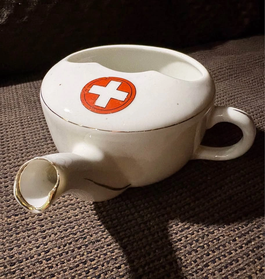 Antique German Ceramic Hospital Feeders / Nursing Cups set. - photo 3