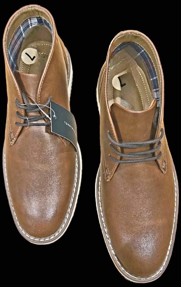 🌱Tommy Hilfiger Men's Chukka Boots - Brown - Size 7 (NWT)