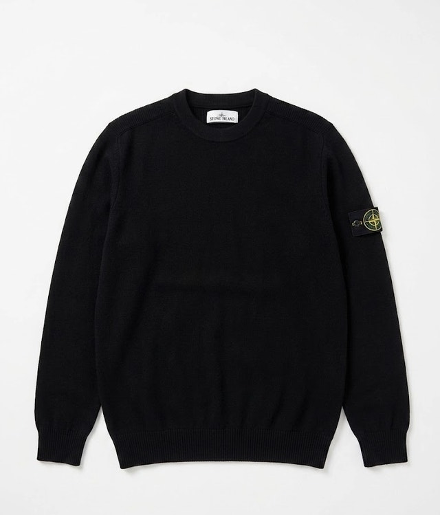 Stone Island Crewneck Knit Sweater - Black XL