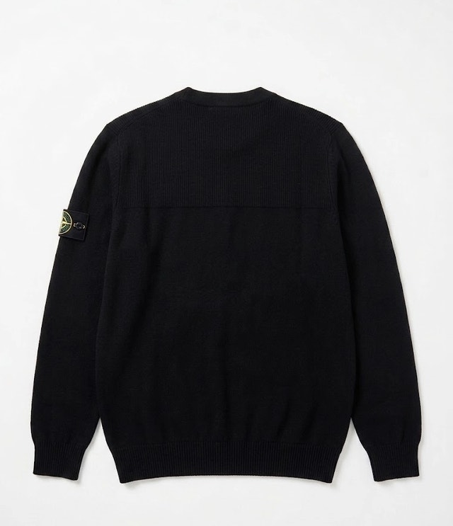 Stone Island Crewneck Knit Sweater - Black XL - photo 3