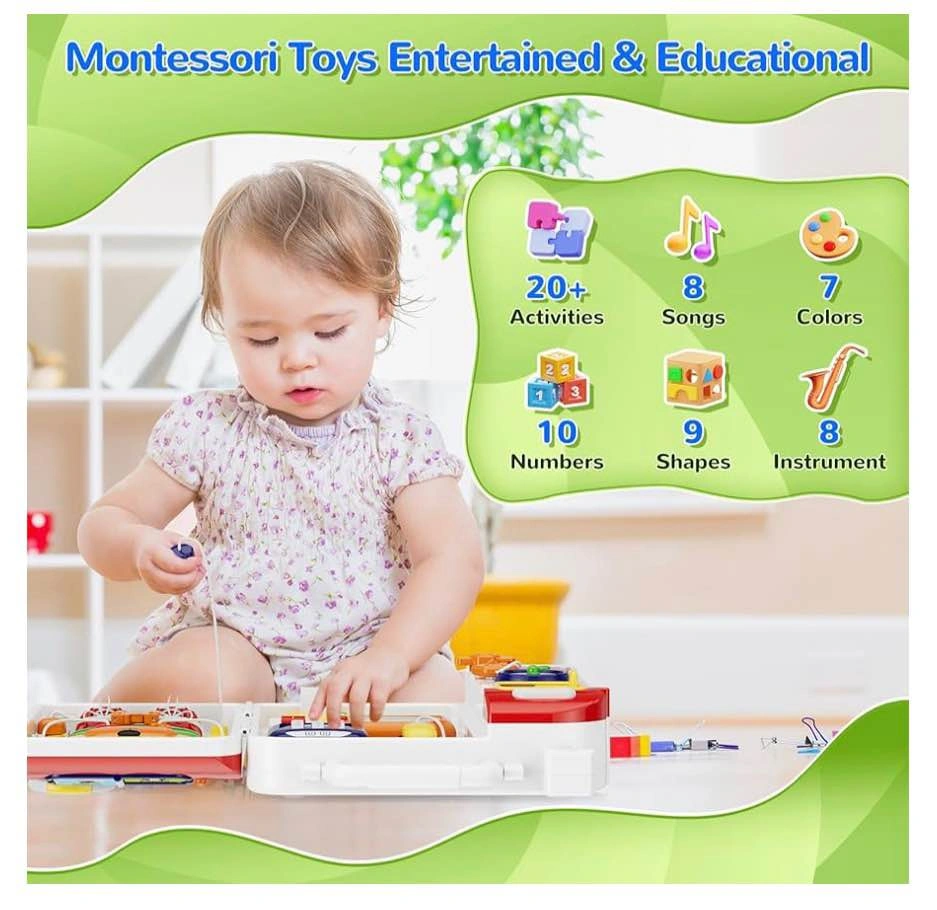Montessori Busy House Sensory Toy - 54-in-1 Toddler Learning Boa - photo 2