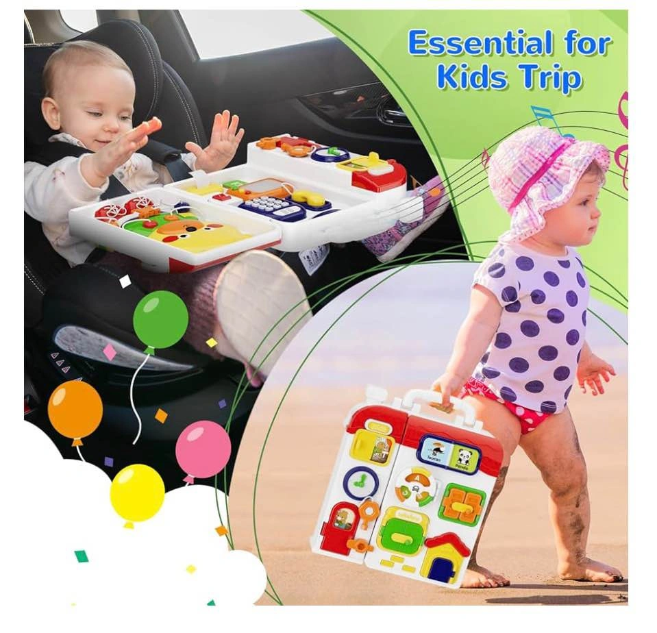 Montessori Busy House Sensory Toy - 54-in-1 Toddler Learning Boa - photo 5