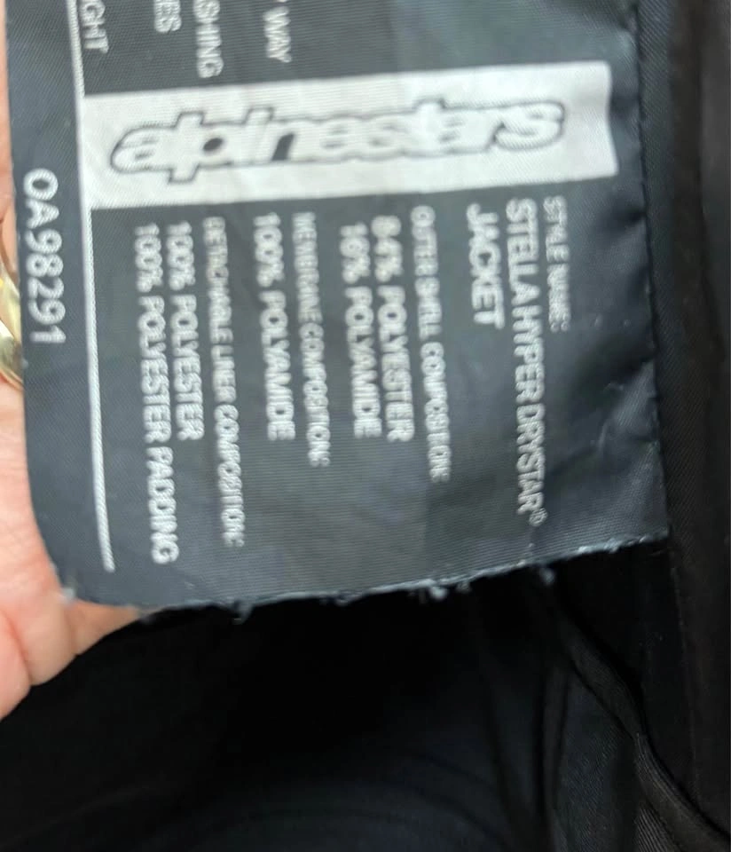 Ladies Alpinestar Stella Motorcycle Waterproof Jacket - photo 3