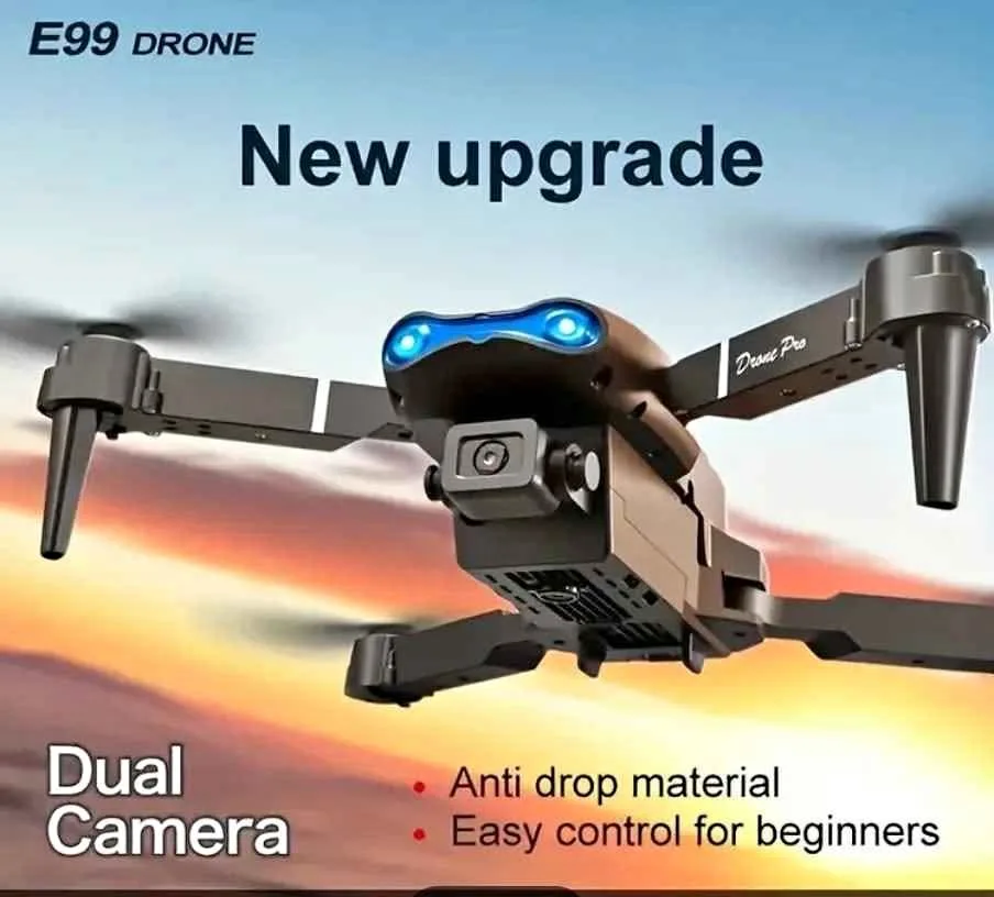 E99 drone equipped with dual cameras, mobile application control thumbnail