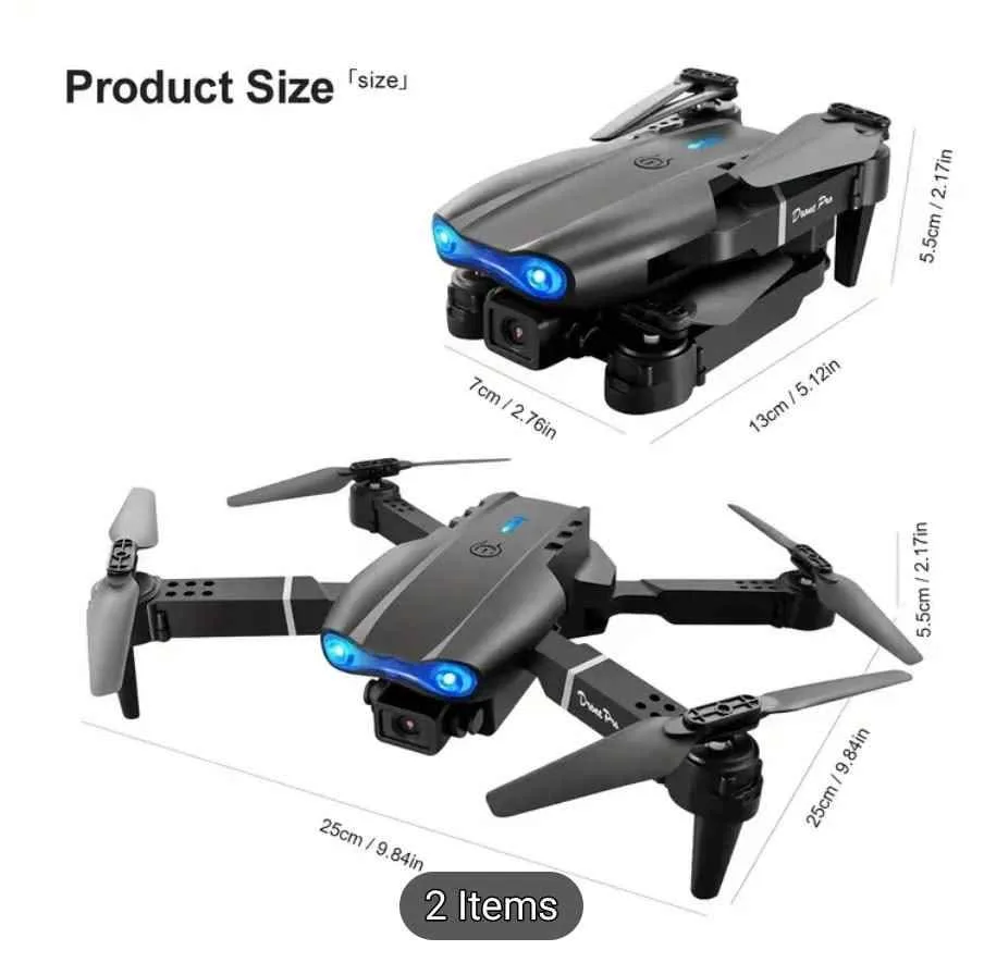 E99 drone equipped with dual cameras, mobile application control image indicator(2)