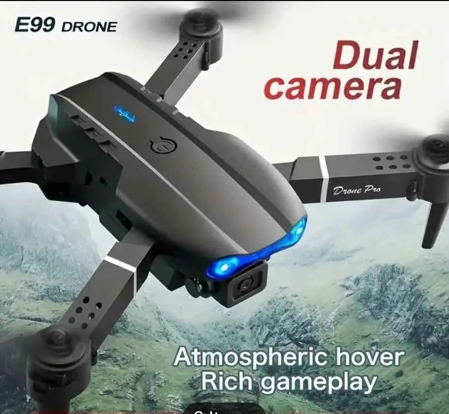 E99 drone equipped with dual cameras, mobile application control image indicator(4)