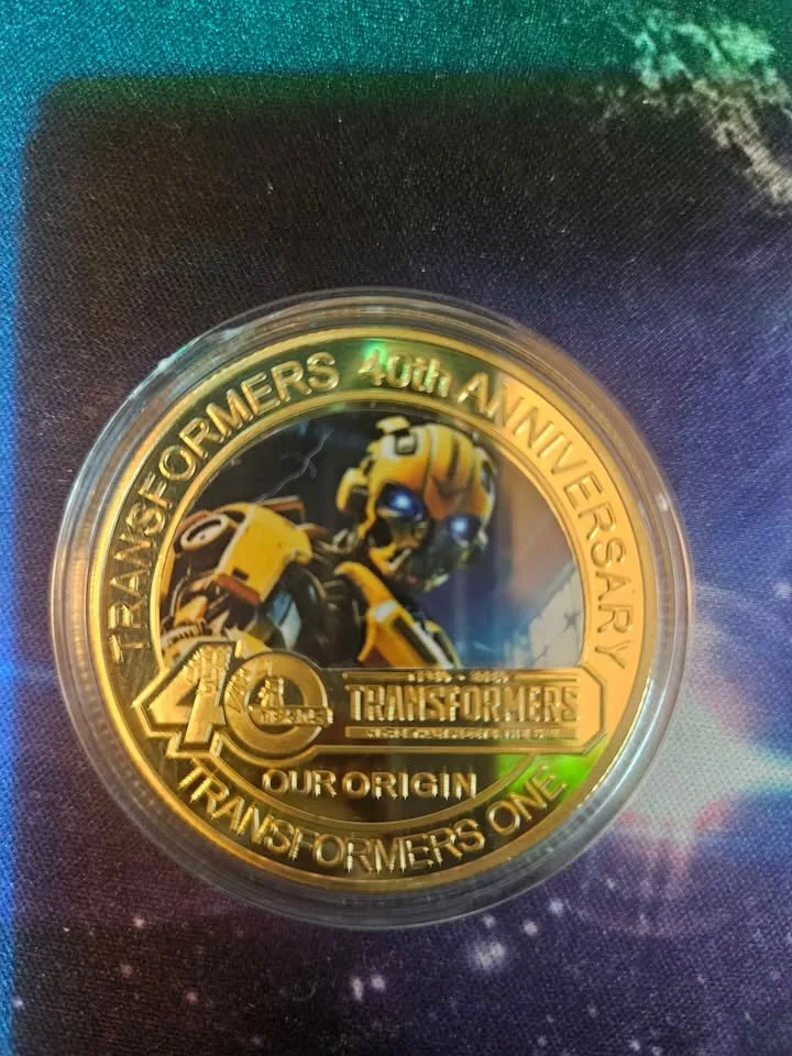 Transformers Bumblebee Collection gold plated 7pcs image indicator(4)