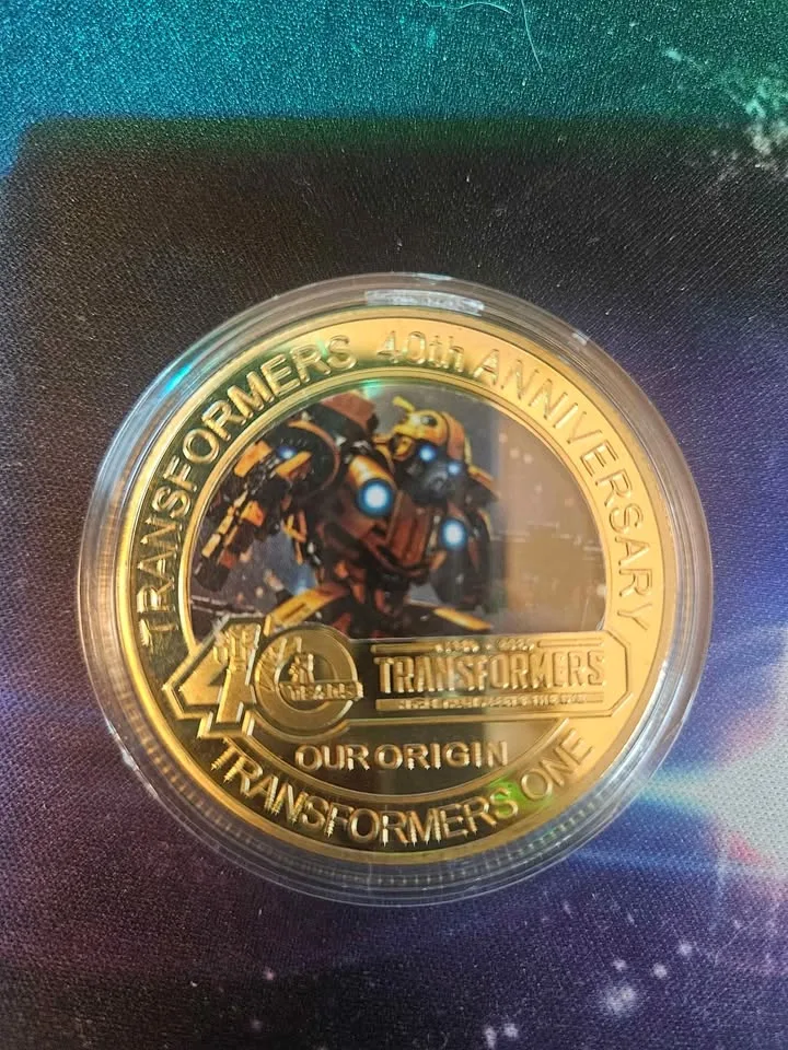 Transformers Bumblebee Collection gold plated 7pcs image indicator(5)