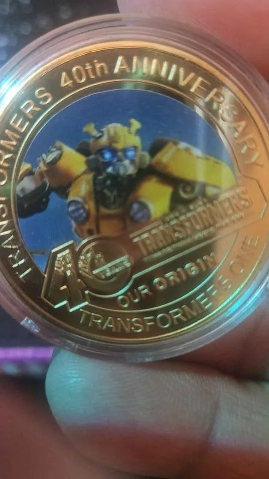 Transformers Bumblebee Collection gold plated 7pcs image indicator(9)