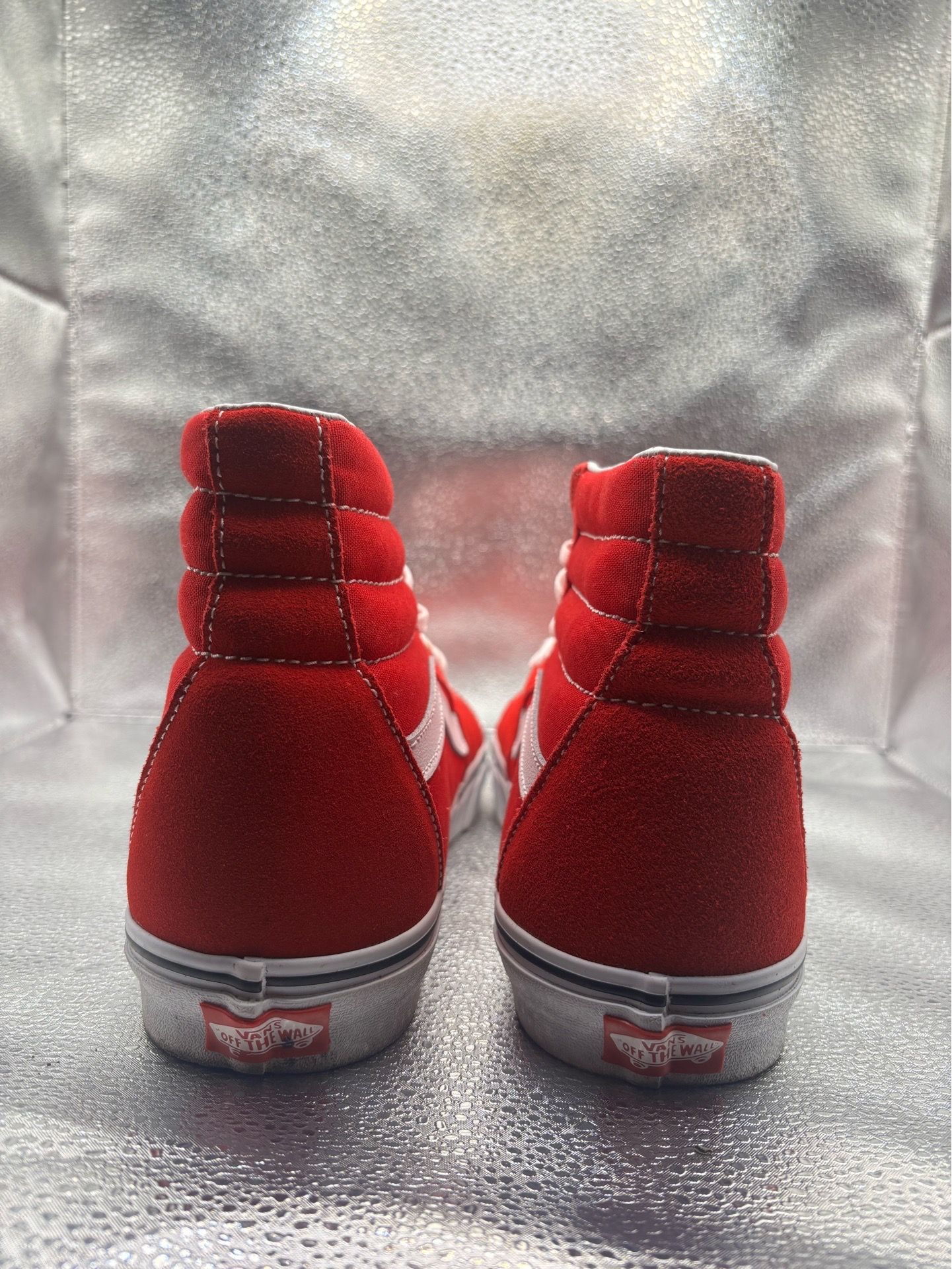 Red White High Top Vans - Men's Size 12 - photo 4