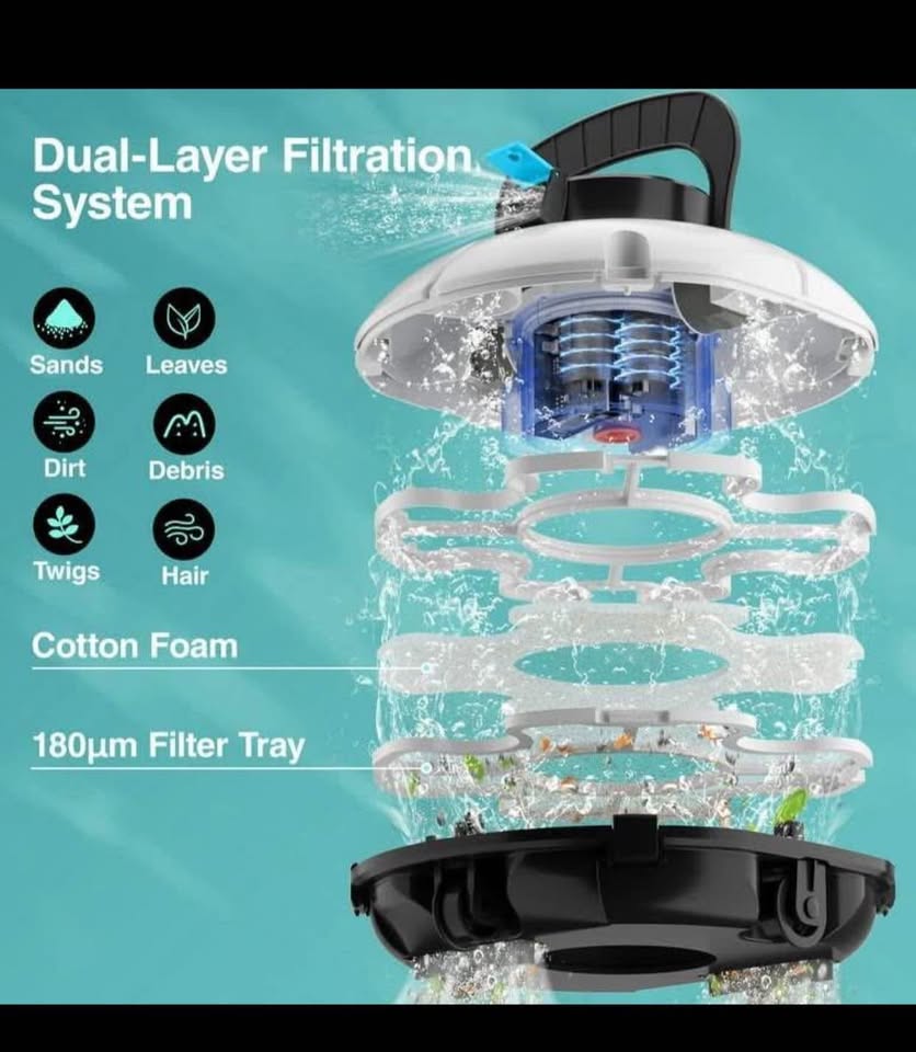 2025 Upgrade) Cordless Robotic Pool Cleaner, Winny Pool Cleaner - photo 5