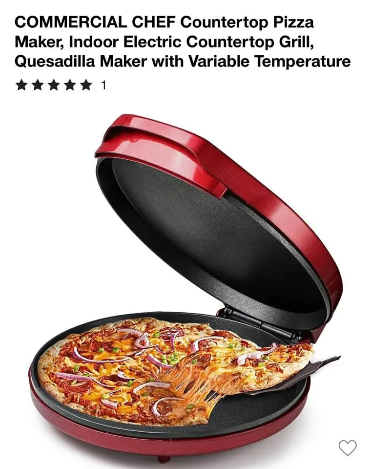 Commercial chef countertop pizza maker thumbnail