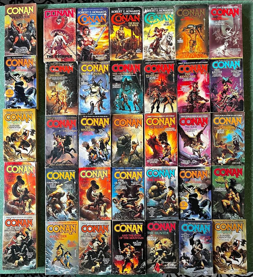 Conan Barbarian Vintage Paperbacks - Lot of 30 + 5 Doubles