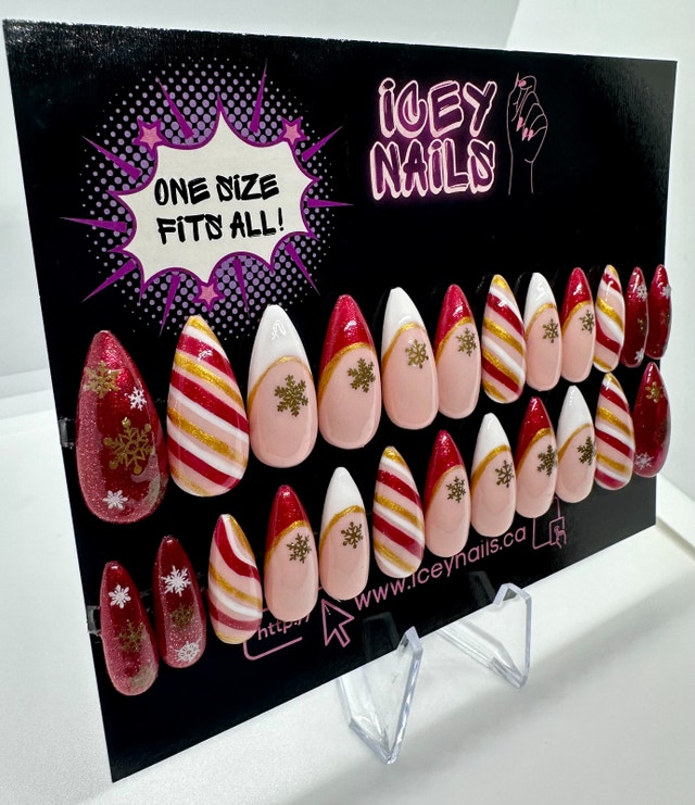 Candy Cane Nails