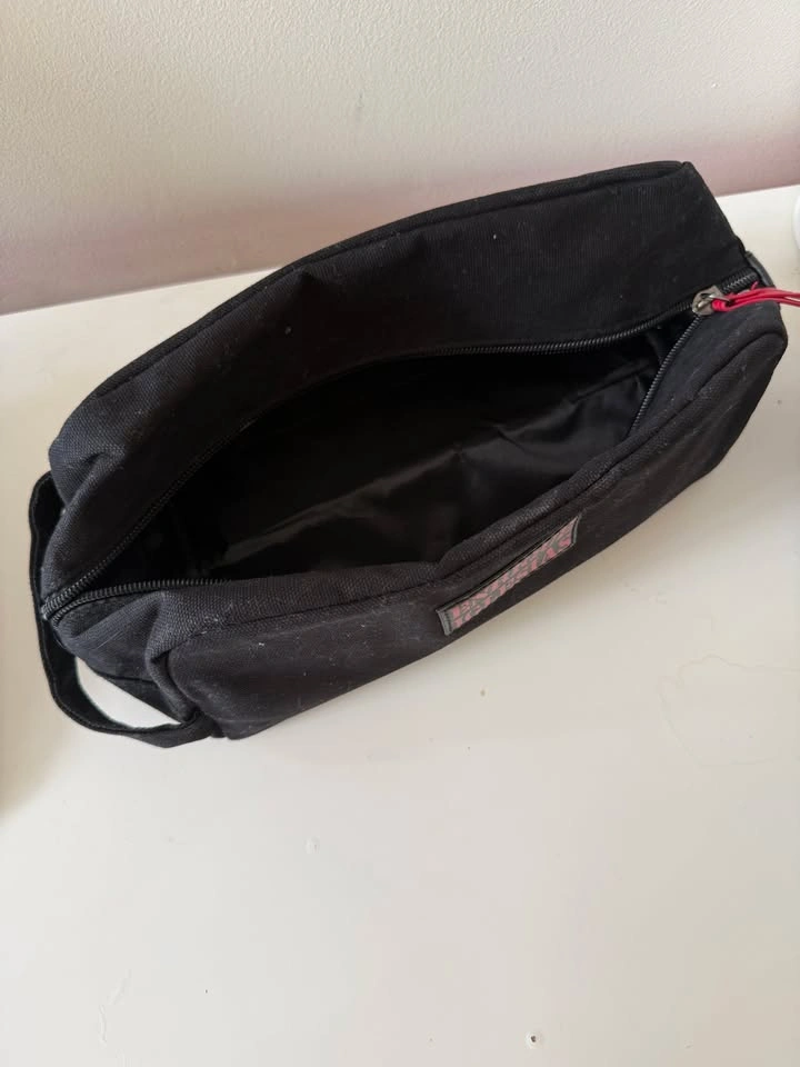 Enrique Iglesias Travel Toiletry Bag Black Canvas Zip Closure - photo 2