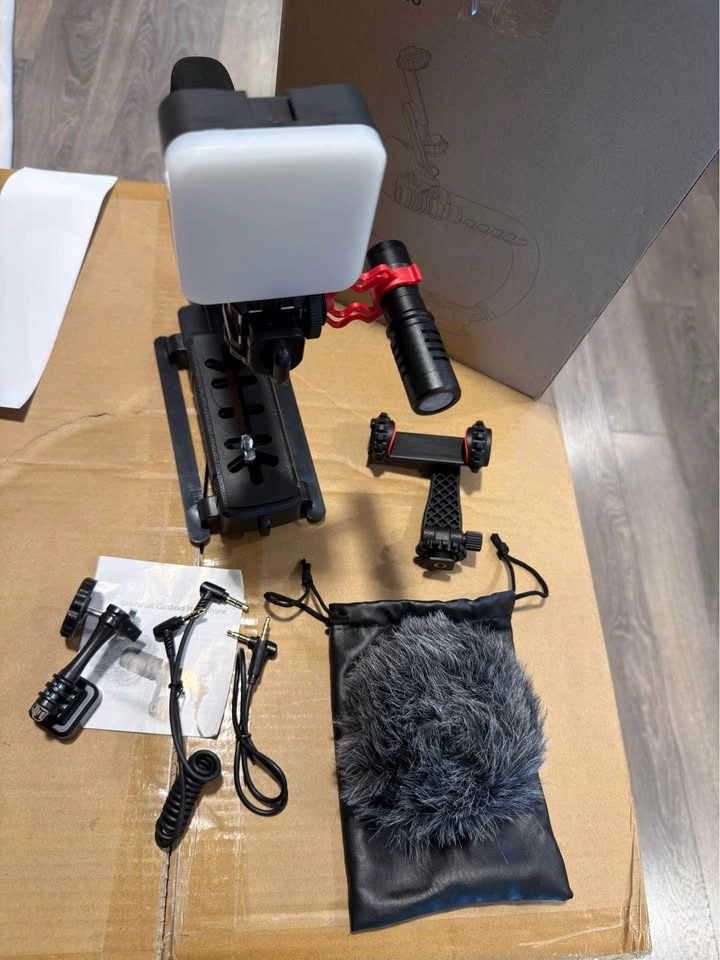 Zeadio Vlogging Kit w/ Stabilizer, Mic, LED Light - photo 2