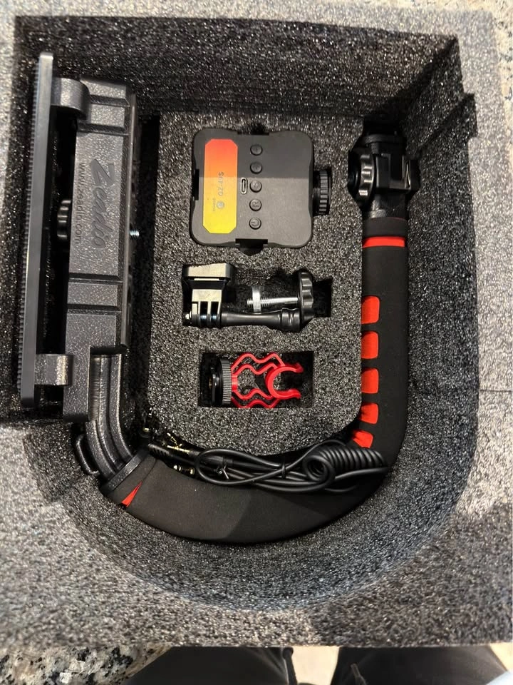 Zeadio Vlogging Kit w/ Stabilizer, Mic, LED Light - photo 3