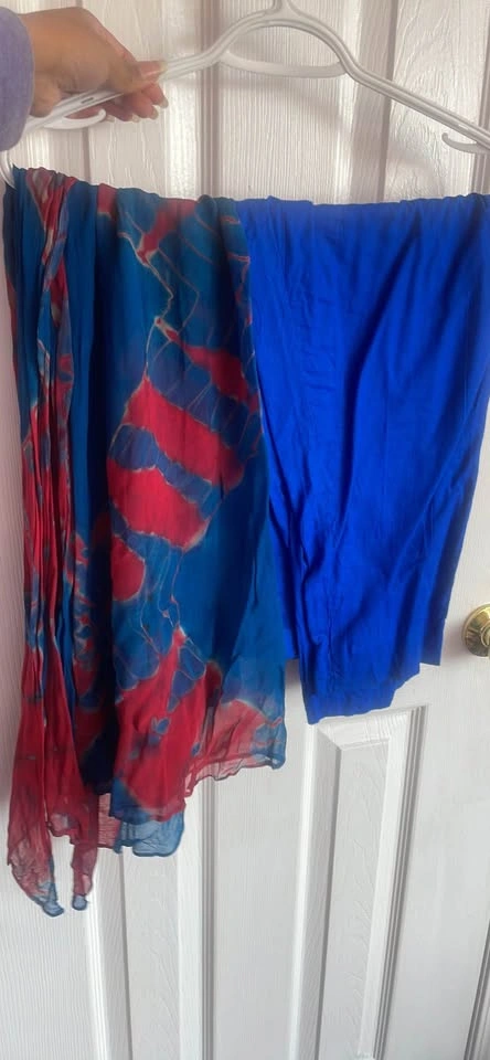 Blue salwar kameez - photo 3